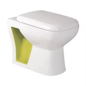 Art EWC Rétro Rustique Moderne Européenne Double Couleur Monobloc Céramique Sanitaire Salle de Bain Toilette Commode Siège Pan Grade - Product Image 4