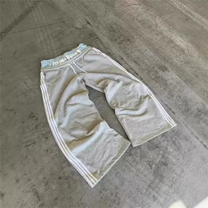 Pantalones Deportivos de Cintura Doble para Hombre, Cintura Elástica, Rayas Laterales, Estilo Urbano, Pantalones Deportivos Holgados, Pantalones de Moda para Hombre - Product Image 6