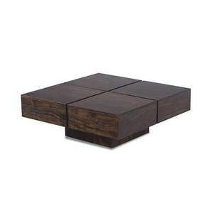 Article en bois remarquable Table basse couleur noyer pour salon et salle à manger Table centrale Tables basses essentielles - Product Image 4