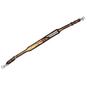 Sangles équestres en cuir, cheveux de vache sur cuir, Design à main, une oreille, étal occidental, à vendre - Product Image 1