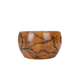 Fabriqué à la main Lichtenberg Figure bol de fil en bois tricot Crochet cadeau Crochet organisateur fil bol fonctionnel cadeau de noël - Product Image 4