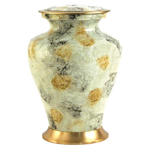 Glenwood Large Adult Personalized Metal Cremation Urn American Style Floral Pattern Personal <b>Keepsake</b> <b>for</b> Human <b>Ashes</b> - Product Image 5
