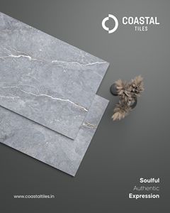 Carreaux de porcelaine de haute qualité 600x1200x9mm, finition brillante, aspect bois moderne, finition travertin GRAVEL MARINO - Product Image 2