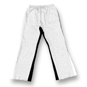 Hot Selling Custom <b>Men's</b> Flared Jogger Track Pants Casual <b>Baggy</b> Sweat <b>Trouser</b> Elastic Waistband Stacked Sweatpants for <b>Men's</b> - Product Image 2