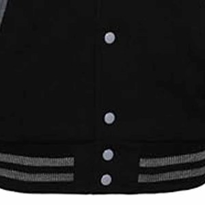 Veste universitaire de baseball avec manches en cuir noir Veste universitaire vintage avec manches en cuir pour hommes - Product Image 4