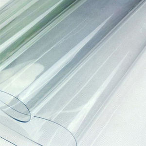 Rouleau de bâche transparente en PVC vinyle, film tricoté chaîne enduit imperméable polyester/métallique pour tente - Product Image 2