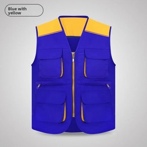 Gilet en toile décontracté pour homme, grande taille, imperméable, ample, vêtements de travail, logo imprimé, texte, événement public, publicité, veste crochetée - Product Image 3