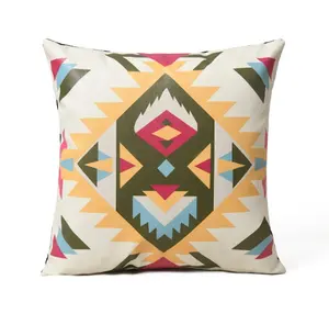 Royal Pendleton Fabric Print Handmade Cushion Cover Decorative Sofa Cushion Covers Embroidered Cushion CoverAt Cheap Price