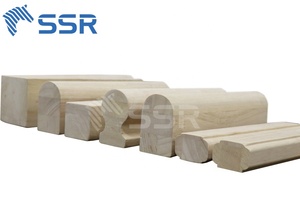 Barandilla de Madera de Caucho de Grado de Exportación SSR, Pasamanos de Madera Sólida para Escaleras y Proyectos de Componentes de Escaleras - Product Image 3