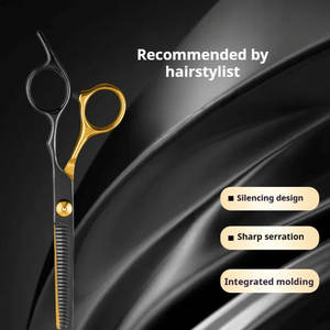 Tijeras para adelgazar el cabello con dientes de corte Tijeras de adelgazamiento de peluquero de salón profesional de 6,7 pulgadas para corte de pelo de precisión - Product Image 5