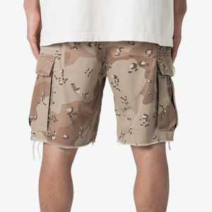 Wholesale <b>Mens</b> Cotton Casual <b>Shorts</b> with comfort Elastic Waistband Summer <b>Camouflage</b> Cargo <b>Shorts</b> with Two Side Cargo Pockets - Product Image 6