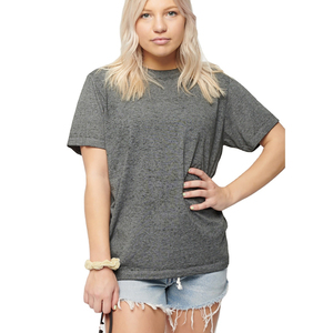 T-shirt décontracté à col rond en coton pour femmes, manches courtes, confortable, doux et respirant, mode estivale, simple et essentiel, quotidien. - Product Image 1