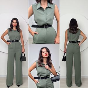 Mono Modelo Mango con Detalle de Cinturón 2140, Cintura Alta, Estilo Moderno, Apto para Oficina - Product Image 4