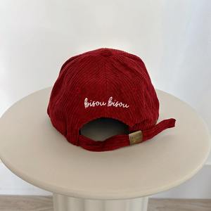 Gorra de béisbol de pana clásica, Gorras de verano, Color de moda, ala curva, gorra de béisbol de pana, OEM, ODM, venta al por mayor disponible - Product Image 3