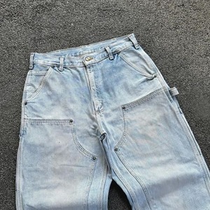 Jeans de Mezclilla de Pierna Recta Holgados para Hombre, Estilo Hip Hop, 100% Algodón, Vintage, de Buena Calidad - Product Image 4