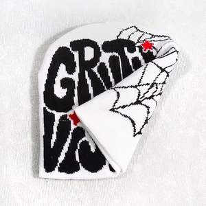 Vente chaude Unisexe Hiver Chaud Bonnets De Haute Qualité Partout Imprimé Acrylique Tricot Chapeaux Logo Personnalisé Streetwear Chapeaux De Sport - Product Image 5