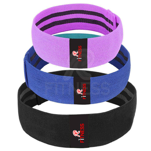 Non Slip Leather Elastic Hip Circle Booty <b>Bands</b> <b>Workout</b> Resistance <b>Bands</b> for Legs and Butt Exercise - Product Image 3
