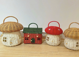 Vietnam osier rotin vacances ornement ensemble rustique à la main artisanat arbre décoration naturel Eco Style pour saisonnier décor à la maison - Product Image 3