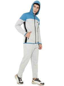 Chándal de diseño de logotipo personalizado OEM para hombre, ropa deportiva informal de algodón con cuello con capucha, peso pesado - Product Image 2