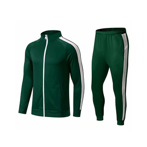 Ensemble de survêtement de sport pour homme, taille plus, veste de jogging d'entraînement à manches longues, survêtement respirant avec logo personnalisé - Product Image 4