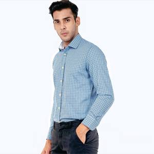 2023 nueva primavera coreana Casual versátil juvenil solapa manga larga algodón rayas camisa para hombres - Product Image 3