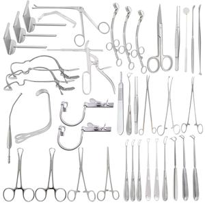 Ensemble d'instruments d'amygdalectomie 44 pièces retrait de base amygdale générale majeure nasale mineure ENT adénoïde plastique adénoïdectomie ensemble de chirurgie - Product Image 1