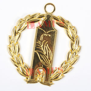 Venta al por mayor Masonic Grand Lodge Collar Joya Mejor Material Chapado en oro Masonic Regalia Collar Joya - Product Image 1