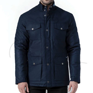 Chaqueta Acolchada de Lona con Diseño de Patchwork de Alta Calidad, Servicio OEM Personalizado, Transpirable, Resistente al Viento, Fabricante Profesional para Hombre - Product Image 4