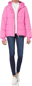 Fabricant en gros personnalisé haute qualité manteau d'hiver en duvet bulle surdimensionné femmes veste avec capuche couleur rose doudoune - Product Image 5