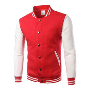 Veste de Baseball Casual pour Hommes à Prix Bas et de Haute Qualité, Vente en Gros, Veste à Boutons Personnalisée pour Hommes - Product Image 5