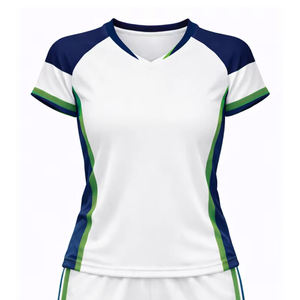 Conjunto de Uniforme de Voleibol Personalizado con Estampado de Equipo, Manga Corta, 100% Poliéster, Conjunto de Jersey Unisex para Adultos - Product Image 4