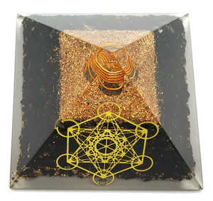Venta al por mayor NATURAL NEGRO SHUNGITE ORGÓN PIRÁMIDE USO PARA REIKI CURACIÓN Y DECORACIÓN DEL HOGAR ÁRBOL DE LA VIDA ORGÓN PIRÁMIDE - Product Image 5