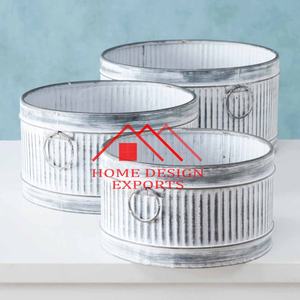 ชุดที่ปลูกต้นไม้เหล็กชุบสังกะสี3ต้นสำหรับตกแต่งสวนโรงแรมบ้านคอลเลกชันตกแต่งบ้านล่าสุดสำหรับตกแต่งบ้าน - Product Image 2