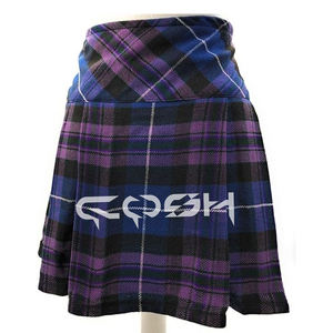 Ladies Classic Pride Scotland Tartan Mini Kilt Acrílico Lana Cintura ancha Mujeres Falda Proveedor Por COSH KILTS - Product Image 2