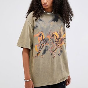T-shirt tendance personnalisé à col rond et manches courtes pour hommes en bambou avec nœud en maille en soie glacée T-shirts pour hommes - Product Image 5