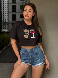 Ropa informal para el día a día para mujer Top corto elegante a la moda Yoga Gym Activewear Camisetas sueltas Color sólido disponible Impresión personalizada - Product Image 4