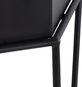 Planteur noir de luxe de forme d'hexagone avec le fabricant et l'exportateur de grossiste de pot d'Inde - Product Image 4