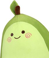 Jouet en peluche en forme d'avocat en forme de nourriture Kawaii doux, oreiller en forme d'animal en peluche, grande peluche spongieuse, poupée d'avocat