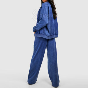 เสื้อวอร์มเข้ารูปลำลองของผู้หญิงชุดออกกำลังกายใส่สบาย - Product Image 2