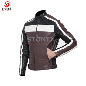 Venta caliente Chaqueta de cuero genuino ajustada para hombres Logotipo personalizable Chaqueta de lona de invierno más popular a un precio - Product Image 2