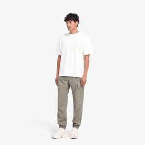 Pantalon Cargo décontracté à motif droit pour hommes à la mode poignets réglables pierre noire Olive mi-taille Logo rue mode goutte entrejambe - Product Image 3