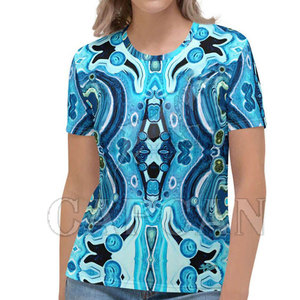 Camisetas estampadas de ropa de mujer de alta calidad con diseño personalizado Camisetas estampadas de calle para superventas - Product Image 1