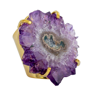 Estalactita anillos brazalete (mayorista) de piedra Unisex BR micrón Chapado en - Product Image 1