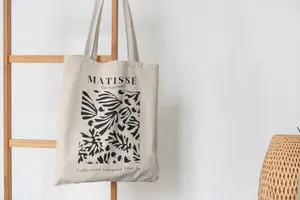 Sac fourre-tout en toile écologique personnalisable Sac à provisions réutilisable en coton avec logo pour l'été ou l'hiver - Product Image 2