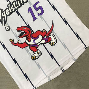 Vente en gros de maillots de basket-ball design authentique maillot de basket-ball en polyester BSCI respirant à séchage rapide - Product Image 3