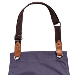 Delantal de cocina de mezclilla de algodón personalizado al por mayor 2026 con correa ajustable, hebilla y bolsillo, accesorios de ropa - Product Image 4