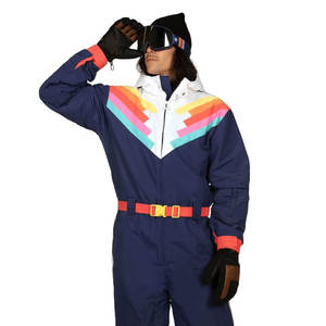 Wholesale <b>Snow</b> Suit 1 Piece <b>Ski</b> Suit Waterproof Windproof New Arrival Winter <b>Ski</b> Jumpsuit One Piece <b>Snow</b> Suit For Men - Product Image 2