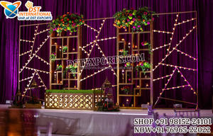 Modern Wedding Decor Candle <b>Backdrop</b> <b>Stand</b> Wedding <b>Backdrop</b> Shelves Candle Wall Fancy Candle Holder Wall Wedding <b>Backdrop</b> - Product Image 5