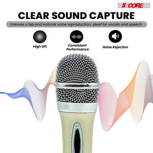 ไมโครโฟน 5Core XLR ไดนามิก ไมค์คาราโอเกะ ไมค์ร้องเพลง ไมค์สตูดิโอ ไมค์แบบมือถือ - Product Image 5