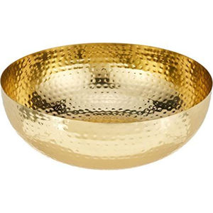 Stylish Designer Table Decorative Food Serving Dessert <b>Holder</b> Storage Bowl Exclusive Quality <b>Hammered</b> Metal Oval Bowl For Sale - Product Image 5